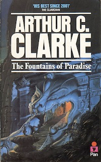 Illustration for article titled In Arthur Clarke's Fountains of Paradise, man makes tidy work of the heavens